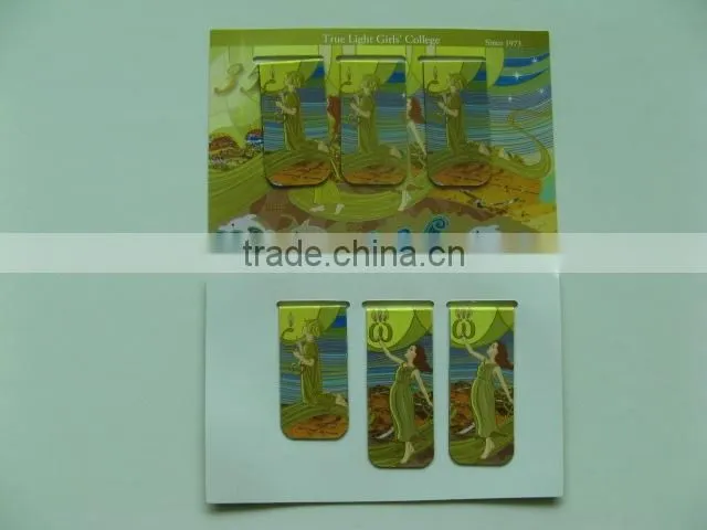 The most popular series souvenirs------magnetic bookmark for stationery promotional gift