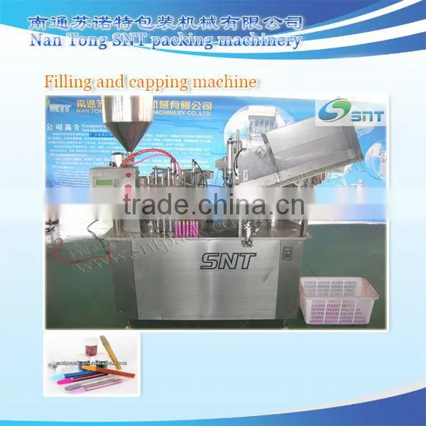 Hot sales glitter glue filling and capping machine