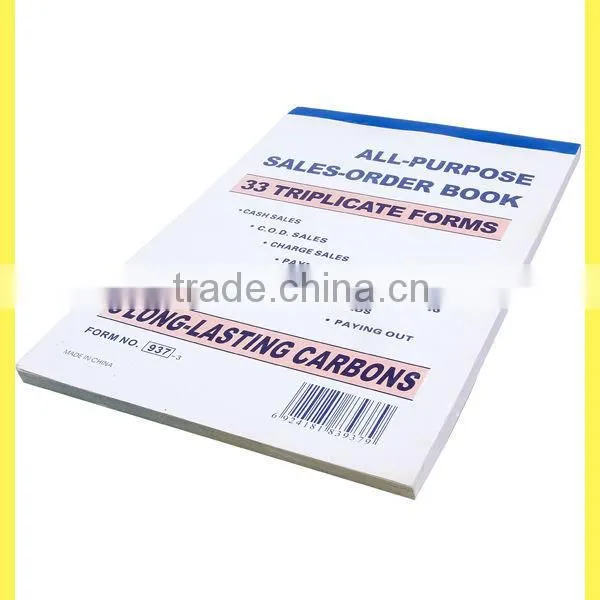 Sales-order book 33 triplicate forms printing company in china