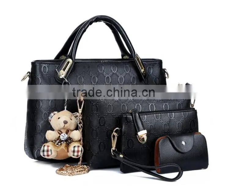 Vogue Cover Celebrity Wholesale Handbag 4pcs Fashion Lady Handbag 2016