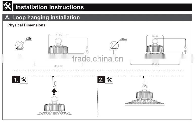 factory 200w led high bay light ufo design AC100-277V for industrial lighting