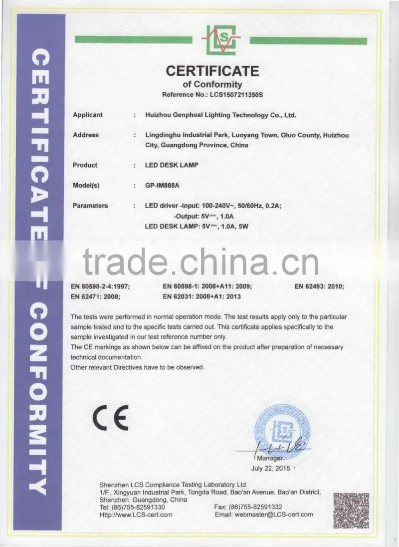 Factory price Led table Lamp