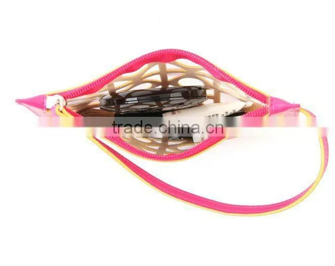 hollowed-out PU cosmetic bag