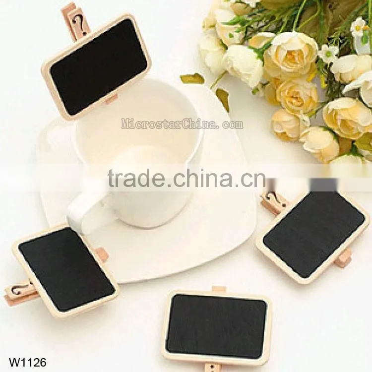 Creative mini blackboard inserted card standard price tag floral decoration inserted card seat license