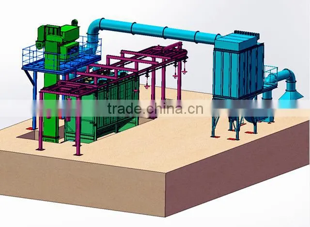Precision casting machinery steel cylinder shot blaster