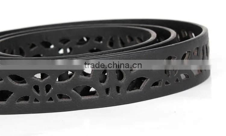 Ladys PU Leather Hollow Out Belt Fashion 2015 SWF-15062928