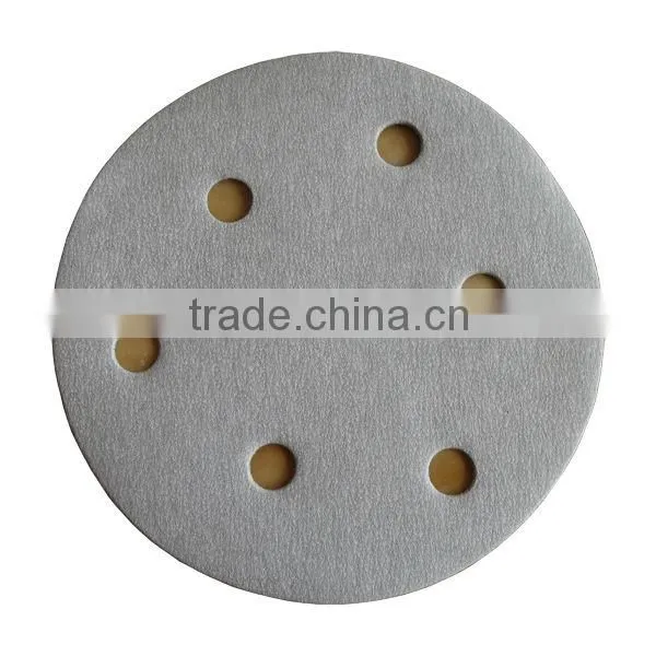 special coated anti-clogging hook and loop sandpaper disc