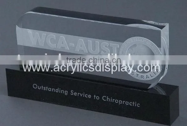 Low price new products high quality round acrylic trophy