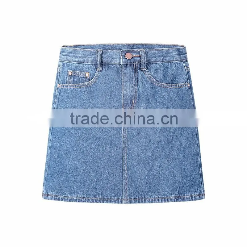 Hot Sale New style Popular 100%cotton jean skirts for women skirt SK-01