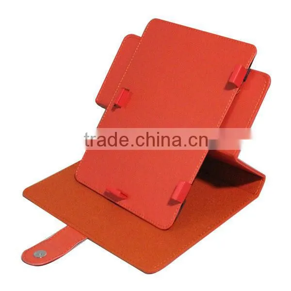 Newest leather tablet pc pink leather case for 9 inch tablet pc