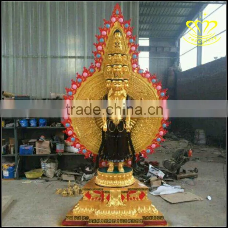 Maitreya Buddha casting bronze statue of the temple of the temple worship Buddha sculpture