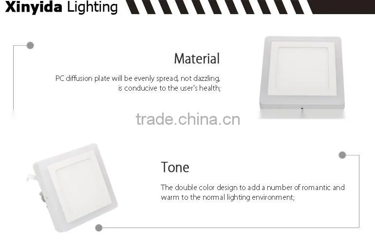 New design White and Blue double color panel light