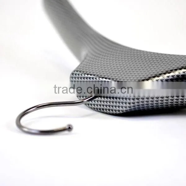 Plastic Clothes Hanger with Carbon Pattern for Bathroom Accessory
