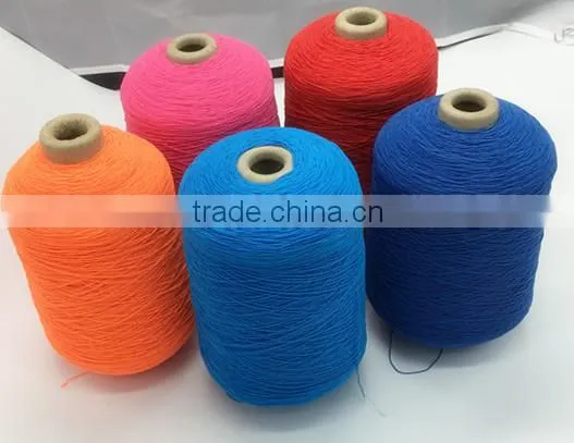 Leading manufacturer socks yarn latex rubber covered yarn for customized mid calf socks