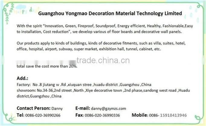 Indoor decorative Wood Grain Click WPC Flooring tiles