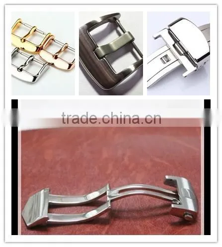 High quality solid polished watch buckles wholesale