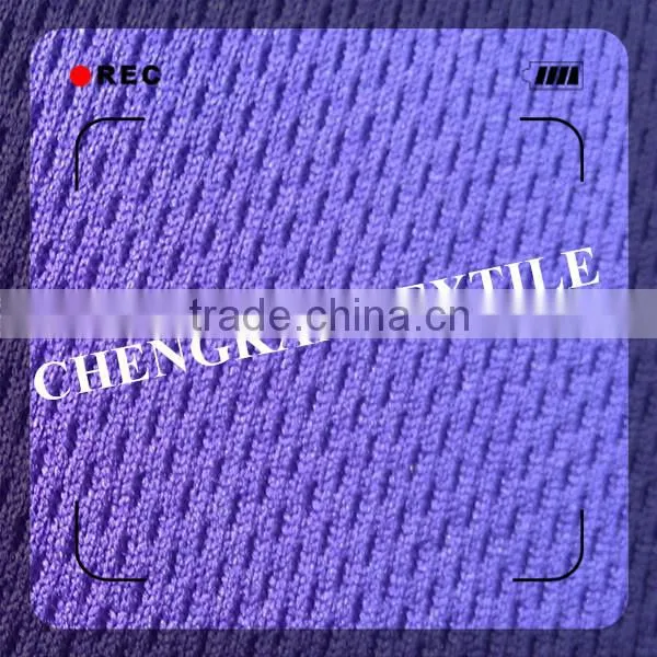 Soccer t shirt fabric knit polyester mesh fabric China manufacturer
