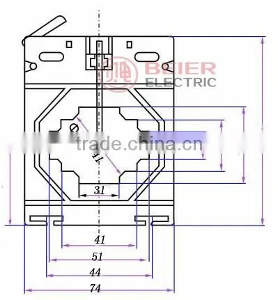 CP74/40 window busbar type high accuracy ct current transformer 500/5A