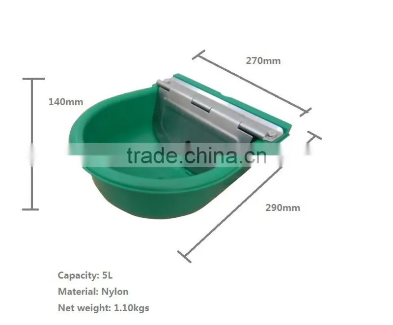 Plastic cattle drinker bowl