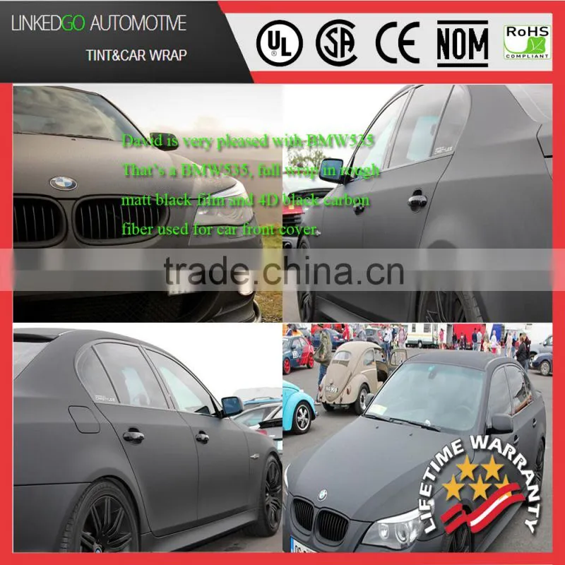 Professional Green car wrap vinyl 1.52*30M air bubble free matte vinyl wrap