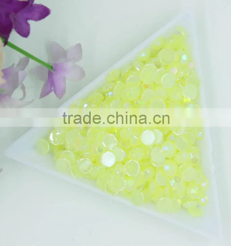 Flatback acrylic rhinestone jelly ab color rhinestone 3mm for phone hair clothes shoes decoration