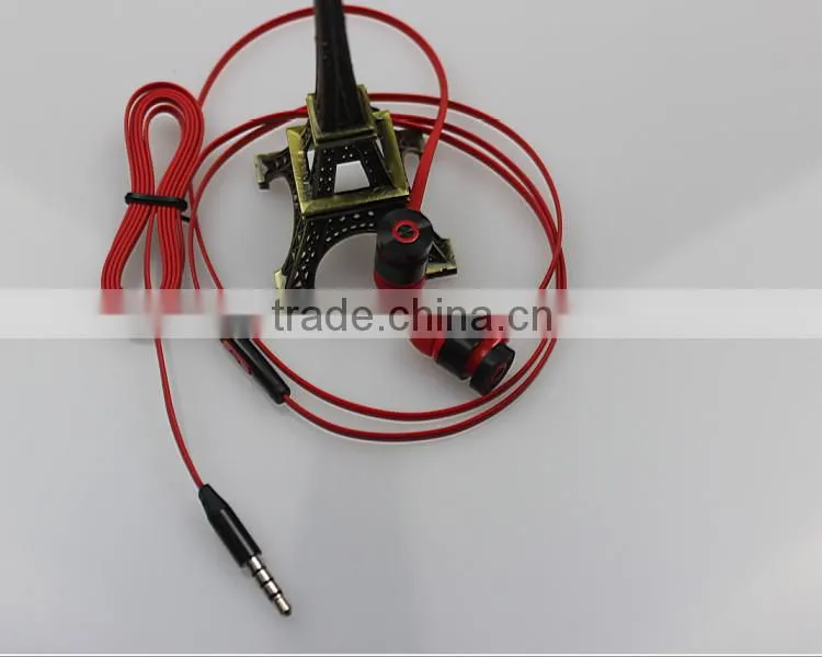 In ear earbuds with mic and customized logo for mobile phone from earphone manufacturing OEM ODM welcomed