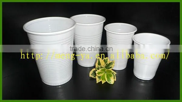 300ML disposable Eco-friendly white plastic beverage cup