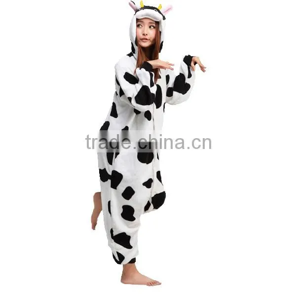 New Friendly Cow Adult Animal Full Body Pajamas Party Costume