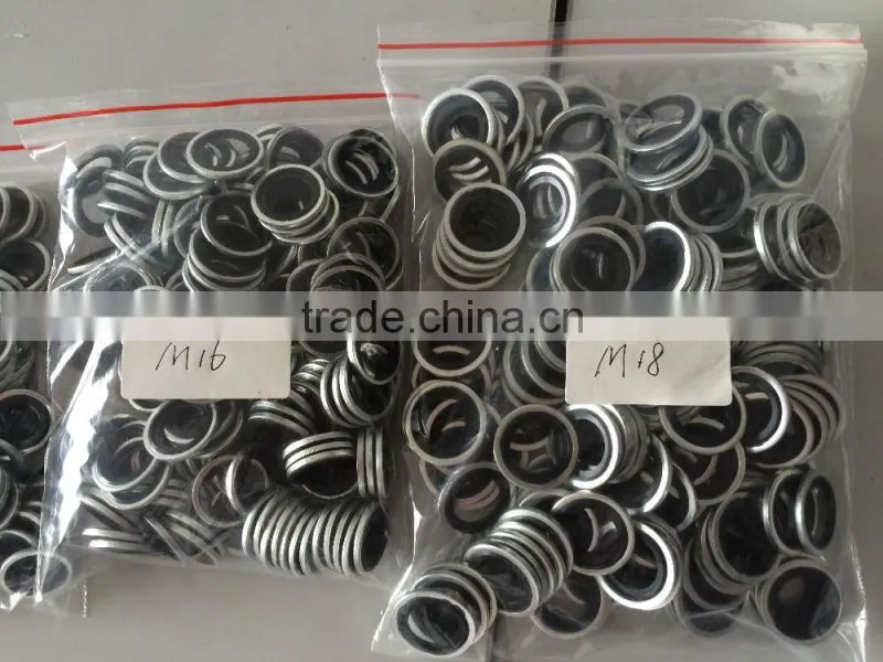 rubber metal bonded seal washers