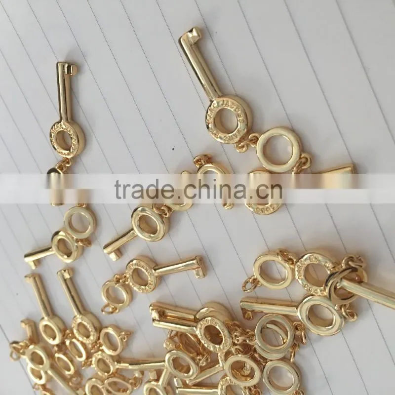 2016 cheap Metal Key From Chiese Factory,hardware part plating gold key