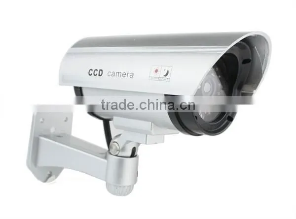 Security CCTV False Outdoor CCD Camera Red LED Light Bullet Dummy Camera