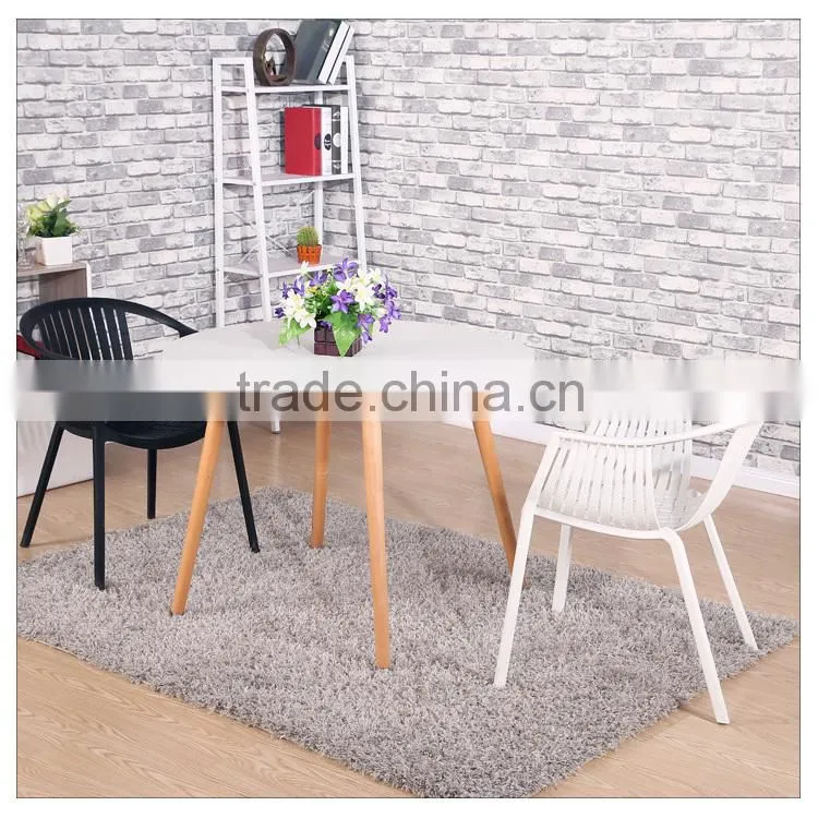 Plastic dining chair with armrests for sale