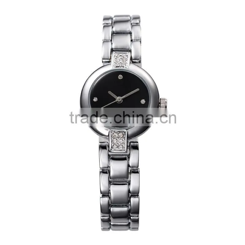 Popular hot product fashion bracelet diamond ladies watches quartz crystal