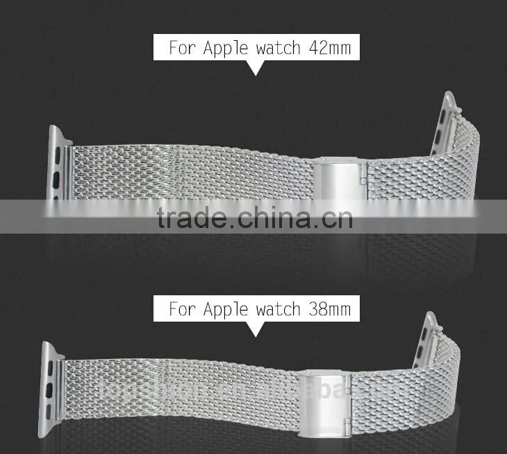 Luxury for iwatch stainless steel strap, luxury metal watch band for apple iwatch