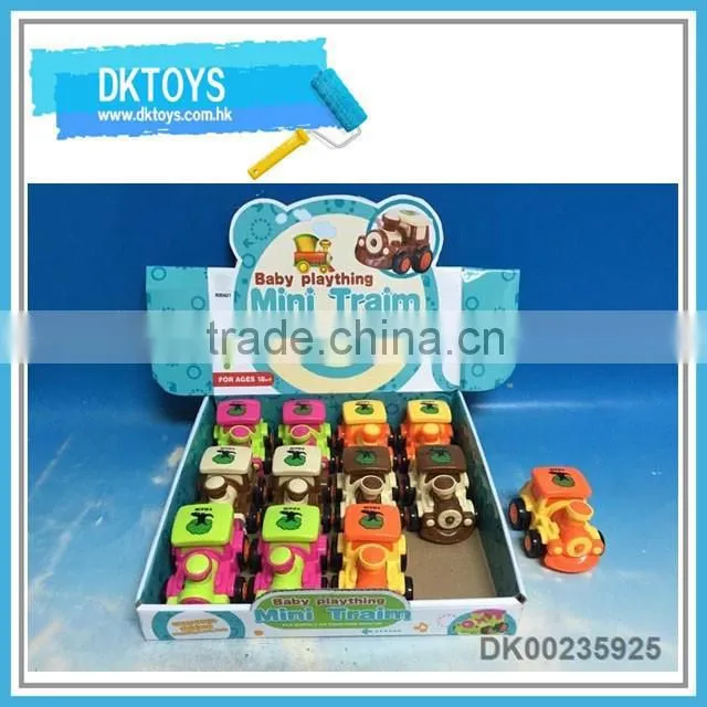 Cute design cartoon friction train 12 pcs per box