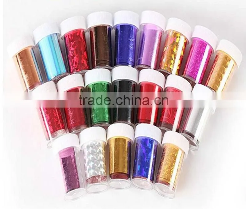Nice many color Nail Art Transfer Foil Sticker for Nail Tips Decoration