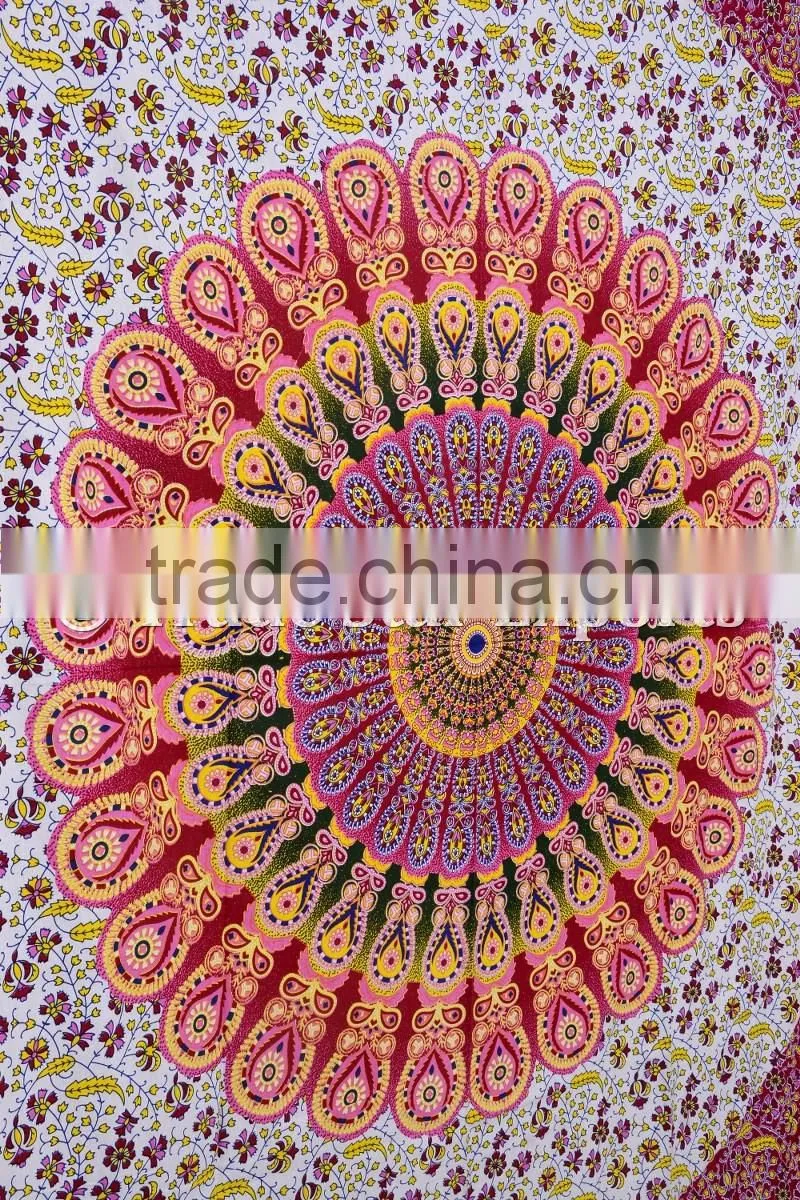 Gypsy Mandala Ethnic Boho Wall Hanging Hippie Cotton Tapestry