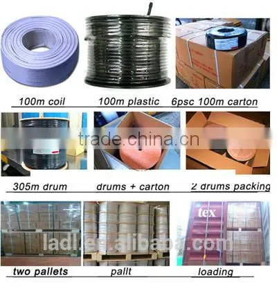 best selling coaxial cable RG6 with UTP cable for CATV CCTV MATVmultimedia Ethernet satellite system with CE RoHS approved linan