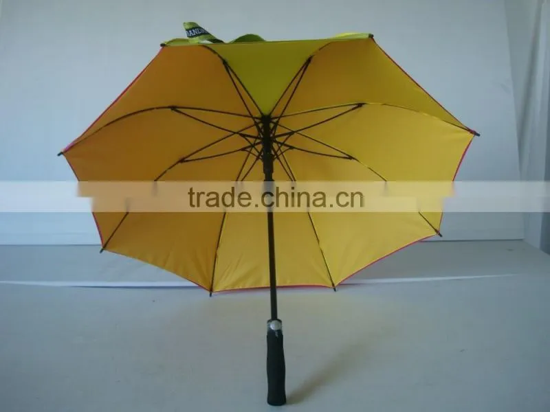 190T PU coating Pongee fabric auto open golf umbrella