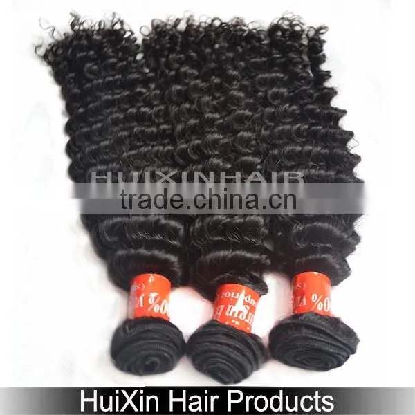tangle free deep wave wet and wavy human hair extension bulk buy from china virgin hair 100 percent indian remy human