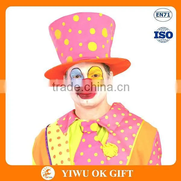 Multicolor velour adult clown costume, sexy clown costume, clown costume adult