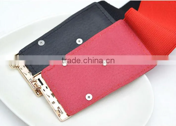 sexy wide waist belt gold metal waist belt for lady