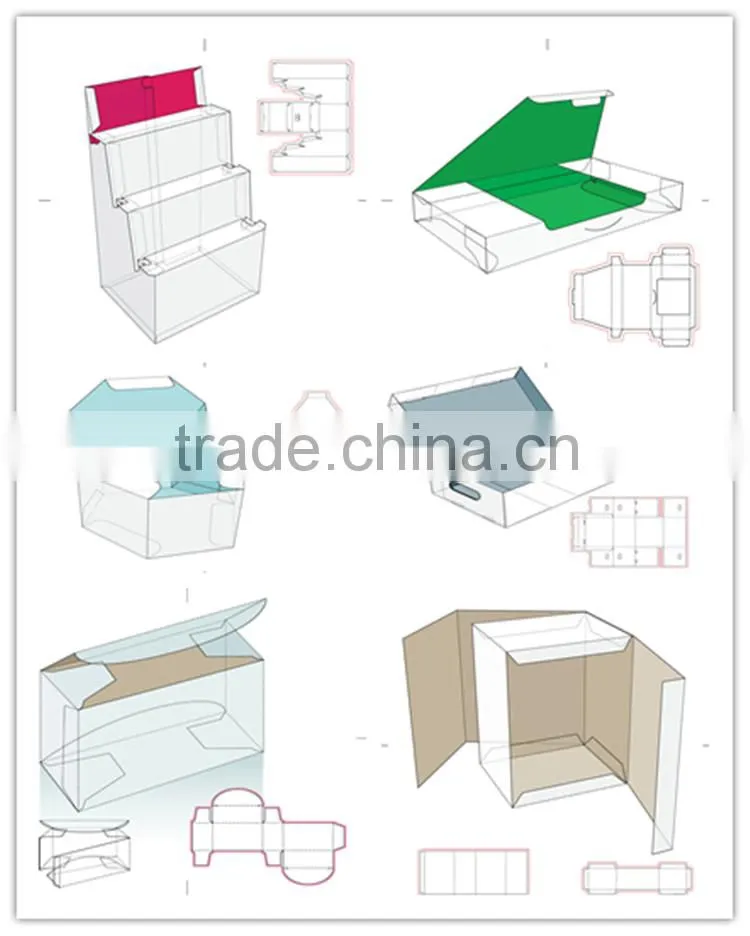 Pvc window Jewelry paper box