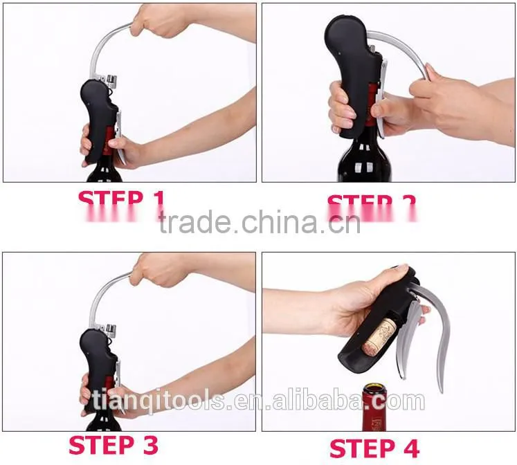 High quality lever-style Zinc alloy corkscrew,wine opener