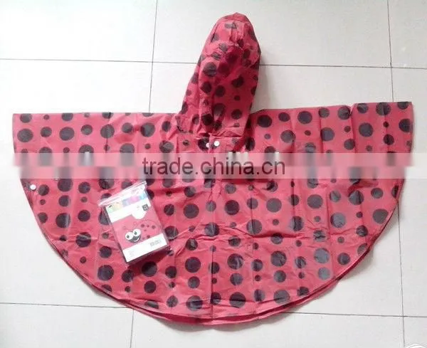 pvc green rain poncho/raincape