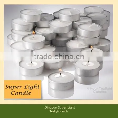 white tea light candle 14g