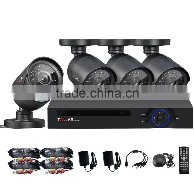 h.264 4ch dvr combo cctv camera kit