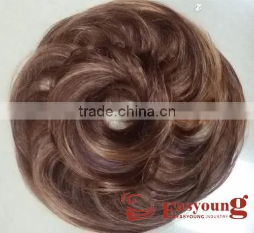 Wholesale synthetic hair scrunchies, hair bun scrunchy hairpieces