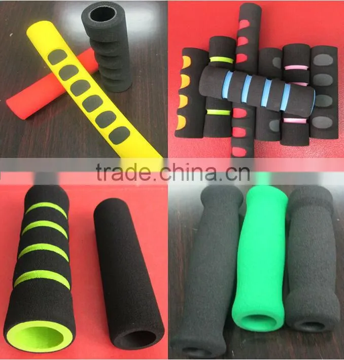 Vulcanized Wheelbarrow Handle Grips / Industrial Product Molded Hand Grips / Silicone Rubber Hand Grip