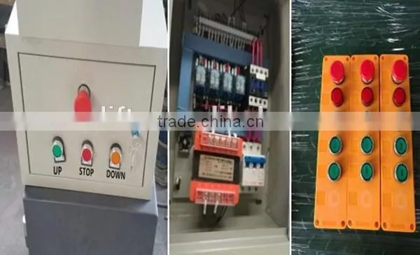 1m-20mGuide-rail lift/cargo guide rail lift/hydraulic guide rail lift